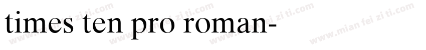 times ten pro roman字体转换
